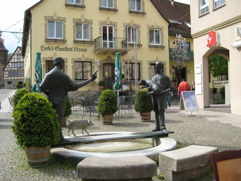 Hotel Gasthof Krone Niederstetten Екстер'єр фото